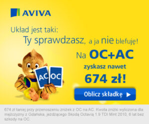 Baner kampanii ubezpieczenia komunikacyjnego